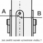 Cylindrická vložka pro ÜTopic zámek s upraveným klíčem