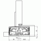 Tectus 540 3D FR - skrytý pant, požární ochrana