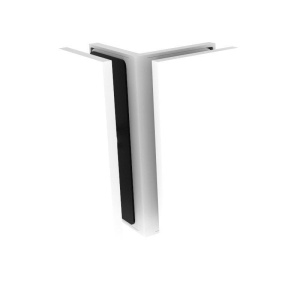 Držák skleněné zástěny rohový SUPERIOR - sklo/sklo 90°, více povrchů