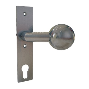 Štítek s koulí na branku, otočná koule, nerez