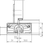 Tectus 340 3D černá - sada pantů + plechů 340 FZ pro obložkovou zárubeň a magnet. zámku