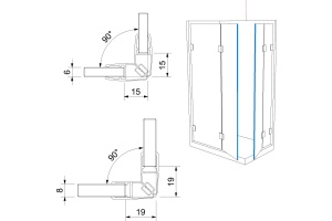 Těsnící profil pro sklo č. 10, s magnetem, délka až 2500 mm