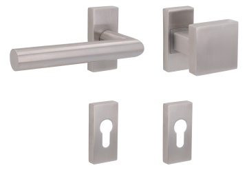 Klika s úzkou hranatou rozetou Südmetall Ronny II-R, TopSpeed Linear