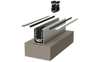 SABCO Profil 7030 - kotvící profil 3kN pro skleněné zábradlí