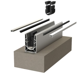 SABCO Profil 7030 - kotvící profil 3kN pro skleněné zábradlí