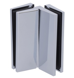 Držák skleněné zástěny rohový Aquaglide, sklo/sklo, 90°, chrom