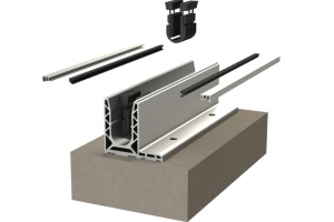 SABCO Profil 7015 - kotvící profil 6kN pro skleněné zábradlí