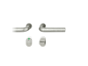 FSB FSB 15 1075 Plug-in Aluminium Pure, WC uzamykání, čtyřhran 8 mm
