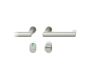 FSB FSB 15 1232 Plug-in Aluminium Pure, WC uzamykání, čtyřhran 8 mm