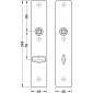 FSB ASL 12 1410 Dlouhý dveřní štítek pro kliku
