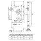 Objektový dveřní zámek SSF Serie 53, 3.třída, univerzální