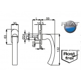 Okenní klika Südmetall Cintre Flat