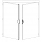 Panikový zámek pro dvoukřídlové dveře,  Assa Abloy N1102 a N1114, aktivní křídlo