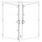 Panikový zámek pro dvoukřídlové dveře SSF Serie FH 62 APB OV, pro táhlo, klika/klika