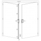 Panikový zámek pro dvoukřídlové dveře SSF Serie FH 62 APD, klika/klika