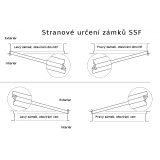 Panikový zámek SSF Serie FH 61 APB, klika/klika