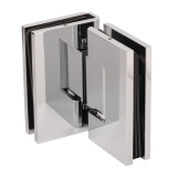 Pant pro sprchové dveře ECONOMY - sklo/sklo 90°, černá/chrom