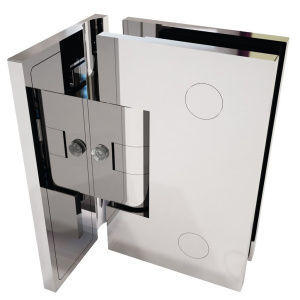 Pant pro sprchové dveře LEA - zeď/sklo 90°, rohový, chrom/nerez