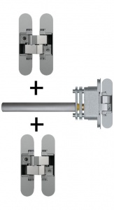 Sada skrytých pantů Anselmi pro samozavírací dveře