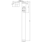 Skrytý pant samozavírací Anselmi AN 108 3D SC45 stříbrná / černá / bílá