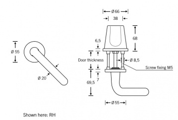 Speciální kování FSB 96 7099, nerez