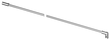 Stabilizační tyč kulatá, průměr 12,5 mm, zeď/sklo