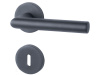 Süd-Metall Südmetall Ronny II-R, černá, TopSpeed Antracit struktura, klika / klika, Standardní interiérové dveře, Obyčejný klíč