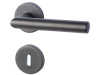 Süd-Metall Südmetall Ronny II-R, černá, TopSpeed Černá ocel, klika / klika, Obyčejný klíč, Objektové dveře