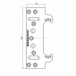 Tectus 311 3D FVZ FZ/1 - upevňovací deska pro obložkovou zárubeň