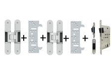 Tectus 340 3D F1 - sada pantů + plechů 340 FZ pro obložkovou zárubeň a magnetického zámku EFB