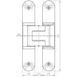 Tectus 340 3D - skrytý pant pro bezfalcové dveře