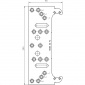 Tectus 380 3D FZ - upevňovací deska pro obložkovou zárubeň