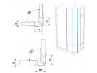 Těsnící profil pro sklo č. 10, s magnetem, délka až 2500 mm