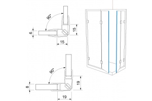 Těsnící profil pro sklo č. 10, s magnetem, délka až 2500 mm
