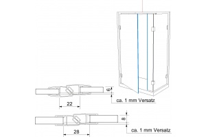 Těsnící profil pro sklo č. 12, s magnetem, délka až 2500 mm