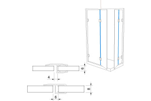 Těsnící profil pro sklo č. 7, délka až 2500 mm