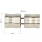 Úchytka pro kabinové dveře, průměr 32mm, nerez