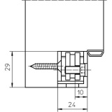 Upevnění do zárubně Simonswerk VX 7501 3D nerez