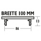 Větrací mřížka Südmetall 100 mm