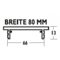 Větrací mřížka Südmetall 80mm