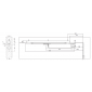 Zadlabací dveřní zavírač Assa Abloy DC850 včetně ramínka