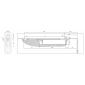 Zadlabací dveřní zavírač Assa Abloy DC870 včetně ramínka